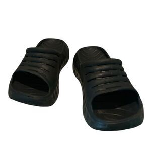 KuaiLu Black Comfort Slide  Recovery SandalsSize 12